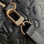 Louis Vuitton Women LVxYK Speedy Bandoulière 25 Black Embossed Grained Monogram Cowhide Leather – Image 9