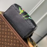 Louis Vuitton Women LVxYK Speedy Bandoulière 25 Black Embossed Grained Monogram Cowhide Leather (1)