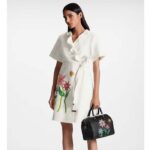 Louis Vuitton Women LVxYK Speedy Bandoulière 25 Black Embossed Grained Monogram Cowhide Leather – Image 11