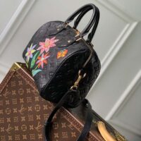 Louis Vuitton Women LVxYK Speedy Bandoulière 25 Black Embossed Grained Monogram Cowhide Leather (1)