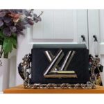Louis Vuitton Women Twist Lock XL Black Epi Cowhide Leather Microfiber Lining – Image 2