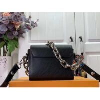 Louis Vuitton Women Twist Lock XL Black Epi Cowhide Leather Microfiber Lining (3)