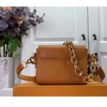 Louis Vuitton Women Twist Lock XL Gold Brown Epi Cowhide Leather Microfiber - Imagen 4