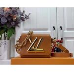 Louis Vuitton Women Twist Lock XL Gold Brown Epi Cowhide Leather Microfiber - Imagen 2
