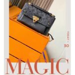 Louis Vuitton Women Vavin PM Handbag Black Embossed Supple Grained Cowhide Leather - Image 7