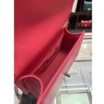 Chanel Women CC Leboy Flap Bag Chain in Calfskin Leather-Red - Image 7