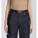 Dior CD Unisex 30 Montaigne Reversible Belt Black Ethereal Pink Smooth Calfskin 20 MM Width - immagine 11