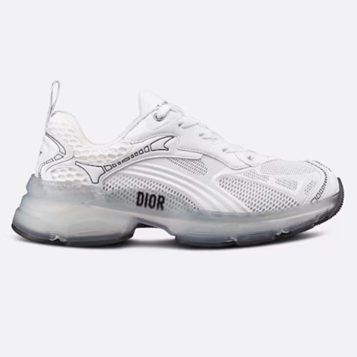 Dior CD Unisex Dior Vibe Sneaker White Technical Fabric Mesh Rubber