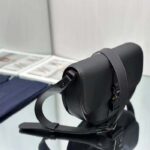 Dior CD Unisex Gallop Bag Strap Black Grained Calfskin Flap Closure - Bild 7