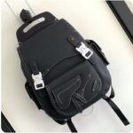 Dior CD Unisex Maxi Gallop Backpack Black Grained Calfskin - Imagen 2