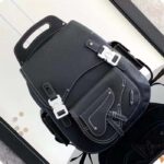 Dior CD Unisex Maxi Gallop Backpack Black Grained Calfskin - Imagen 3