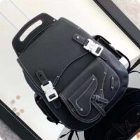 Dior CD Unisex Maxi Gallop Backpack Black Grained Calfskin (4)