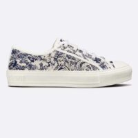 Dior CD Unisex Walk’n’Dior Sneaker Blue Toile De Jouy Embroidered Cotton (5)