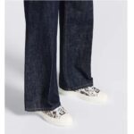 Dior CD Unisex Walk'n'Dior Sneaker Blue Toile De Jouy Embroidered Cotton – Bild 8