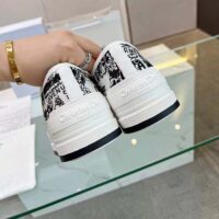 Dior CD Unisex Walk’n’Dior Sneaker White Black Cotton Embroidered Plan De Paris (2)