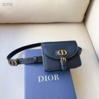 Dior CD Women Dior Bobby Belt Removable Pouch Black Smooth Calfskin 20 MM Width (13)