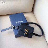 Dior CD Women Dior Bobby Belt Removable Pouch Black Smooth Calfskin 20 MM Width (13)