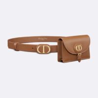 Dior CD Women Dior Bobby Belt Removable Pouch Orange Smooth Calfskin 20 MM Width (2)