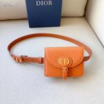 Dior CD Women Dior Bobby Belt Removable Pouch Orange Smooth Calfskin 20 MM Width - immagine 2