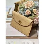 Dior Unisex CD 30 Montaigne Avenue Pouch Flap Natural Cannage Raffia - Image 5