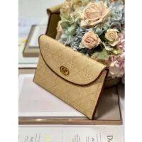 Dior Unisex CD 30 Montaigne Avenue Pouch Flap Natural Cannage Raffia (13)