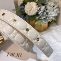 Dior Unisex CD 30 Montaigne Belt Latte Cannage Calfskin 3 CM Width (3)