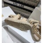 Dior Unisex CD Dioract Sandal Jute-Colored Braided Raffia - immagine 6