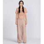 Dior Unisex CD Dway Slide Jute-Colored Embroidered Raffia Cotton - immagine 8