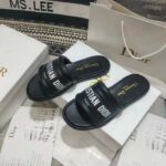 Dior Unisex CD Every-D Slide Black Embossed Lambskin - immagine 3