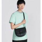 Dior Unisex CD Gallop Bag Strap Black Grained Calfskin – Bild 11