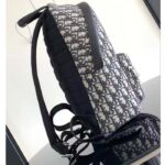 Dior Unisex CD Kid's Mini Rider Sling Bag Beige Blue Dior Oblique Jacquard - Image 3