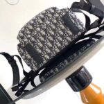 Dior Unisex CD Kid's Mini Rider Sling Bag Beige Blue Dior Oblique Jacquard - Image 6