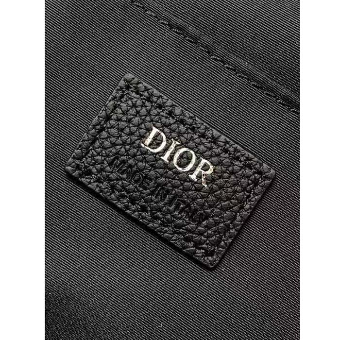 Dior Unisex CD Kid’s Mini Rider Sling Bag Beige Blue Dior Oblique Jacquard (6)