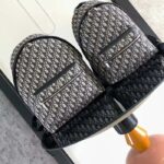 Dior Unisex CD Kid's Mini Rider Sling Bag Beige Blue Dior Oblique Jacquard - Image 7