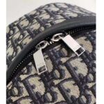 Dior Unisex CD Kid's Mini Rider Sling Bag Beige Blue Dior Oblique Jacquard - Image 8