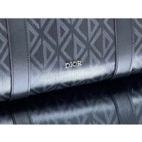 Dior Unisex CD Lingot 50 Duffle Bag Black CD Diamond Canvas (8)