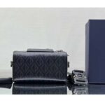 Dior Unisex CD Lingot Pouch Black CD Diamond Canvas Smooth Calfskin - Bild 4