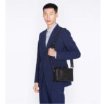 Dior Unisex CD Lingot Pouch Black CD Diamond Canvas Smooth Calfskin - Bild 11