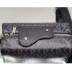Dior Unisex CD Lingot Pouch Black CD Diamond Canvas Smooth Calfskin - Bild 6