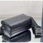 Dior Unisex CD Lingot Pouch Black CD Diamond Canvas Smooth Calfskin - Bild 5