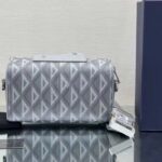 Dior Unisex CD Lingot Pouch Gray CD Diamond Canvas Smooth Calfskin - Bild 3