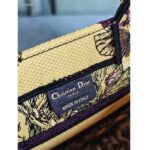 Dior Unisex CD Medium Book Tote Yellow Multicolor Toile De Jouy Voyage Embroidery - immagine 10