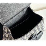 Dior Unisex CD Mini Gallop Sling Bag Beige Black Oblique Jacquard Black Grained Calfskin - Bild 9