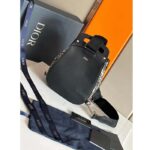 Dior Unisex CD Mini Gallop Sling Bag Beige Black Oblique Jacquard Black Grained Calfskin - Bild 5