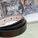 Dior Unisex CD Reversible Saddle Belt Golden Saddle Black Latte Smooth Calfskin - immagine 6