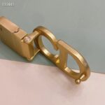 Dior Unisex CD Reversible Saddle Belt Golden Saddle Caramel Beige Smooth Calfskin - Image 8