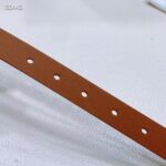 Dior Unisex CD Reversible Saddle Belt Golden Saddle Caramel Beige Smooth Calfskin - Image 6