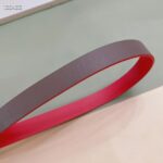 Dior Unisex CD Reversible Saddle Belt Golden Saddle Rani Pink Latte Smooth Calfskin - Image 4