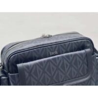 Dior Unisex Hit The Road Bag Messenger Pouch Black CD Diamond Canvas Smooth Calfskin (3)