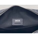 Dior Unisex Hit The Road Bag Messenger Pouch Black CD Diamond Canvas Smooth Calfskin - Image 10
